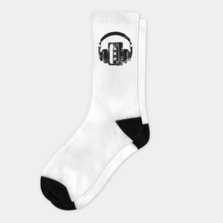 Music retro style Socks