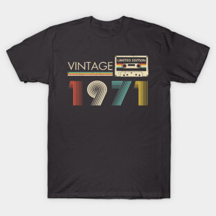 Vintage 1971 Limited Edition Cassette T-Shirt