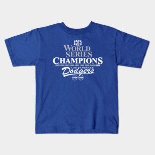 Dodgers B2B World Series Champions 2025 Kids T-Shirt