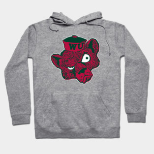 Vintage Wash U Bear Mascot -Clean Version Hoodie
