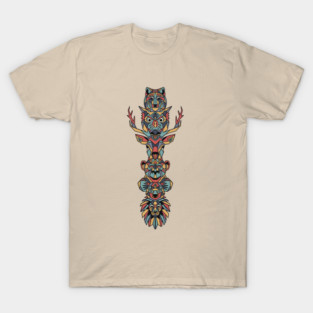 Animal Totem Pole T-Shirt