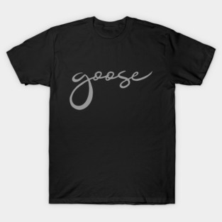 silver grey goose band logo T-Shirt