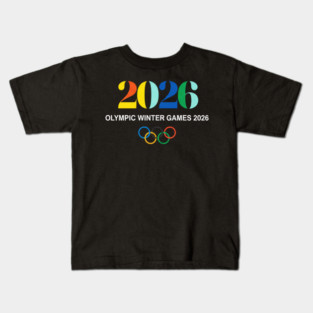 Olympic 2026 | Milan Cortina Winter Sports Kids T-Shirt