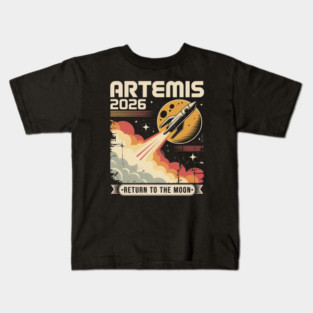 Artemis-moon-mission Kids T-Shirt