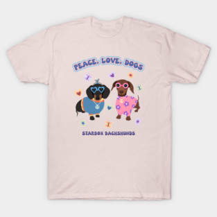 Peace, Love, and Dogs T-Shirt
