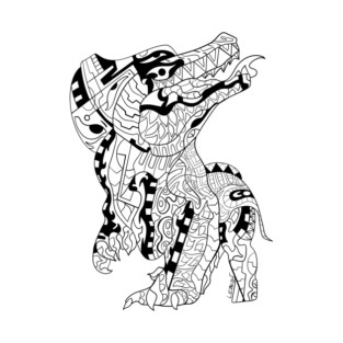 egypt crocodile ecopop from the god of the sand art